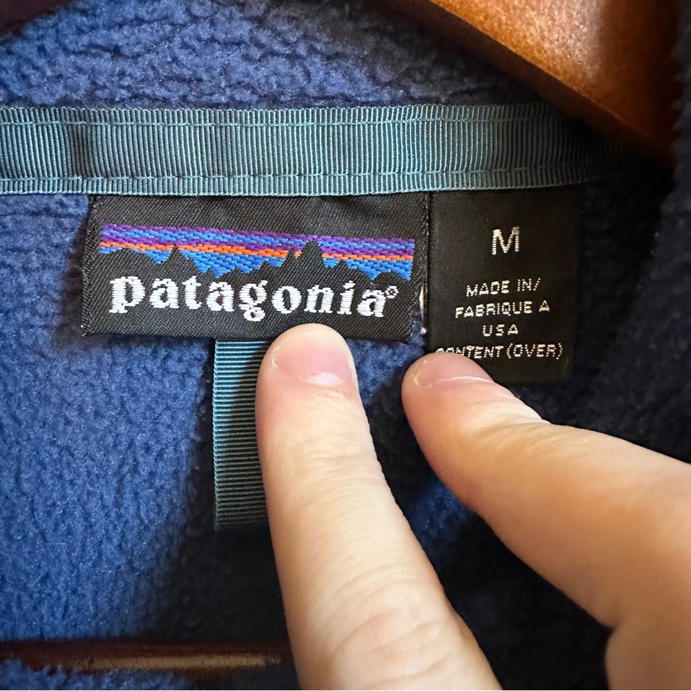 Vintage Patagonia Men’s Blue Full Zip Synchilla Jacket - Picture 3 of 4